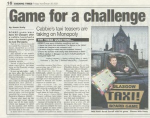 Taxi board game Glasgow takes on the big players